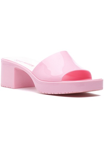 Harlin Jelly Block-Heel Sandals, pink 