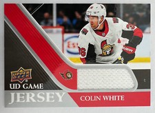 2020-21 Upper Deck Hockey UD Game JERSEY #GJCW Colin White Senators