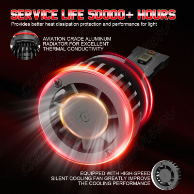 9005+9006+H11 LED Headlight Kit Lights Bulbs High Low Beam Combo
