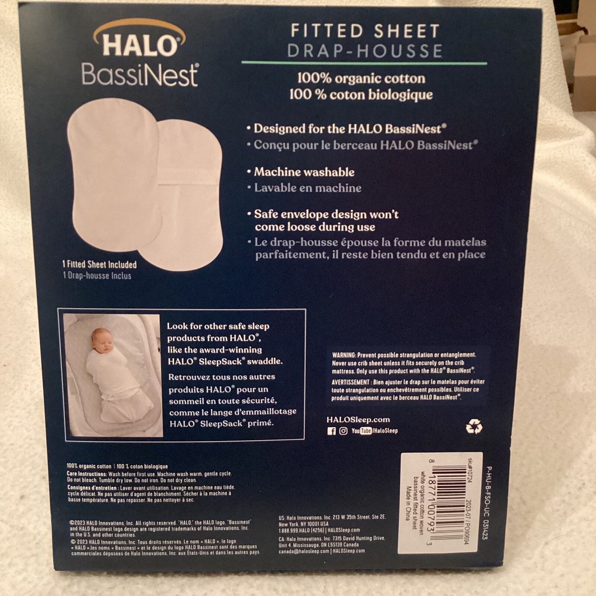 Organic Cotton Halo Bassinest Swaddle New Halo Bassinest Swivel