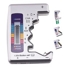 Battery Tester Checker C AA AAA D N 9V 1.5V Button Cell Batteries Pocket Size