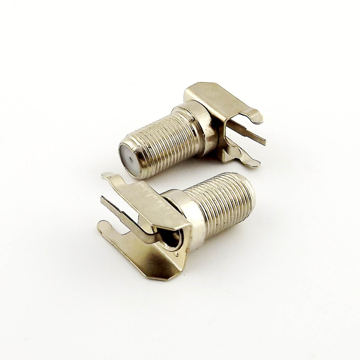Uxcell SMA Female Right Angle PCB Mount RF Connector – Gold-Plated, Solder Type, 4-Piece Set