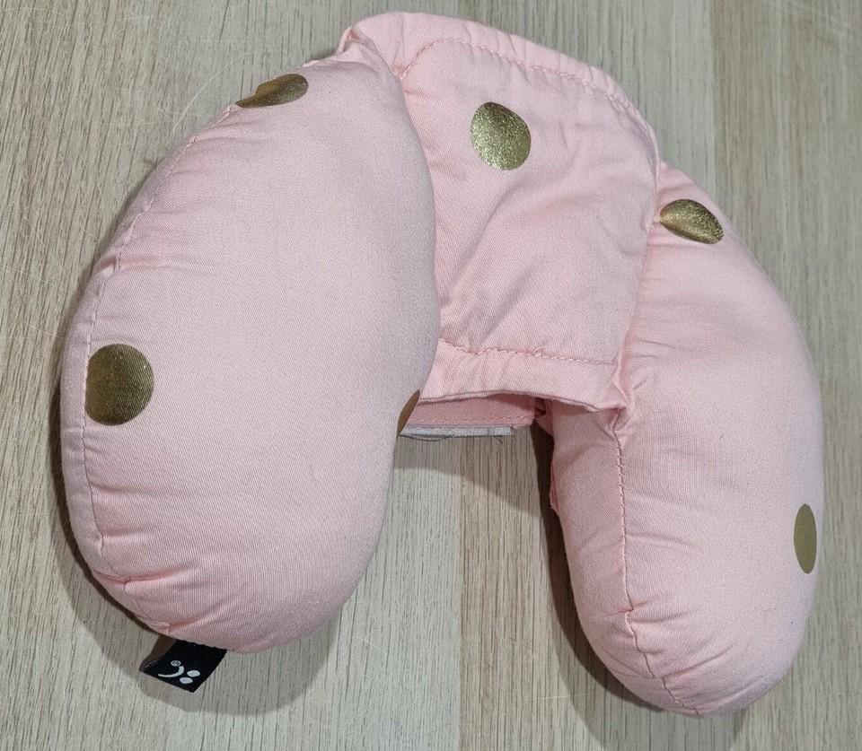 Outlook Baby Head Hugger Neck Support Pink with Spots Baby Infant Pram Accessory eBay