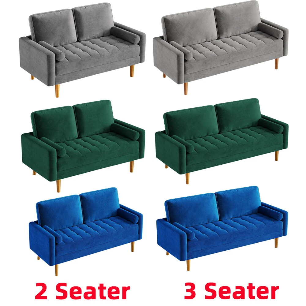 Womble velvet cheap sofa