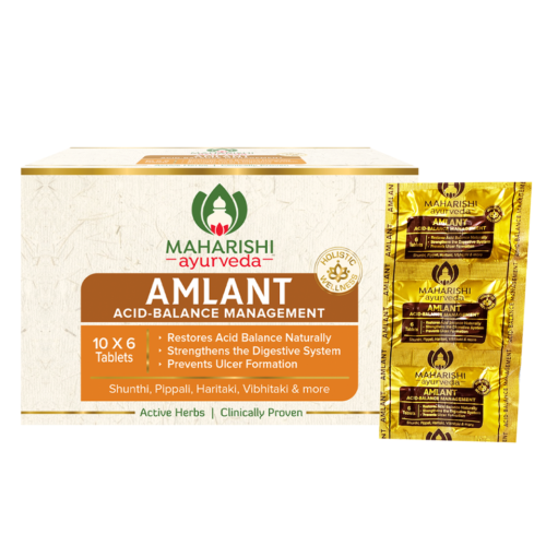 1 Strip x 6 Tabs Maharishi Ayurveda AMLANT Tablets Relief from Acidity Free Ship - Bild 4 von 5