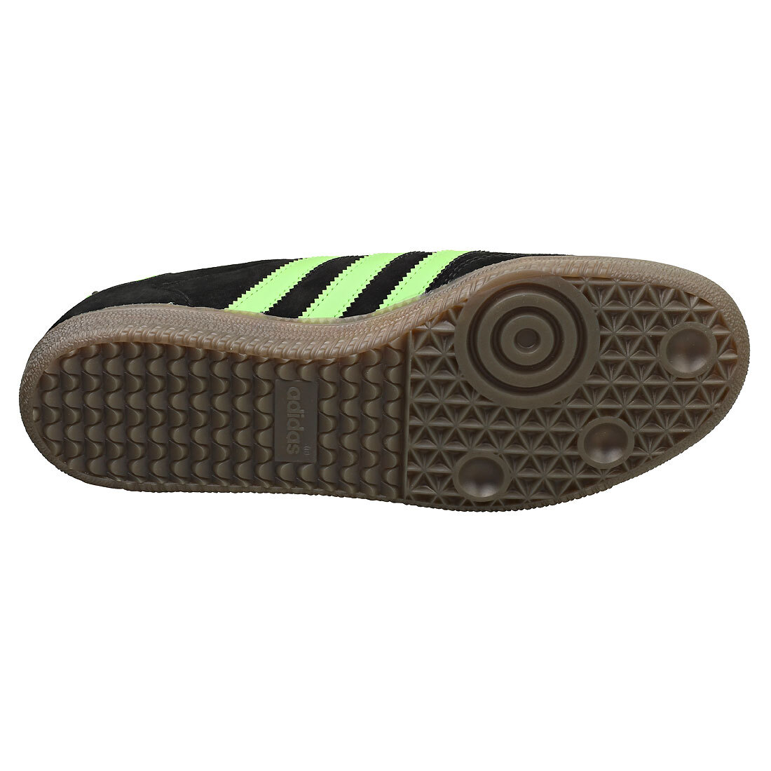adidas Samba Deco Spzl Unisex Fashion Trainers in Black Lime adidas Samba Deco Spzl Unisex Fashion Trainers in Black Lime