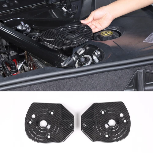 Juego de cubiertas interiores de bahía de motor de fibra de carbono seca real para Corvette C8 2020-2024 - Imagen 2 de 27
