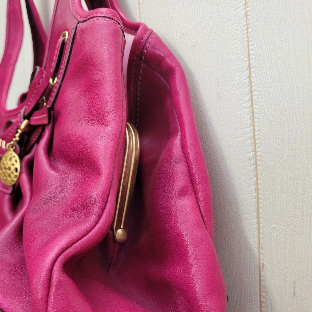 Borsa Coach vintage a mano in pelle rosa archivio Y2K