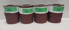 Four pre-cut rolls 60 grit sandpaper for Jet 16-32 sanders.