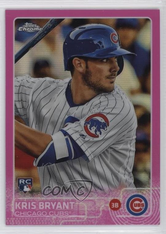2015 Topps Chrome Pink Refractor Kris Bryant #112 03lu