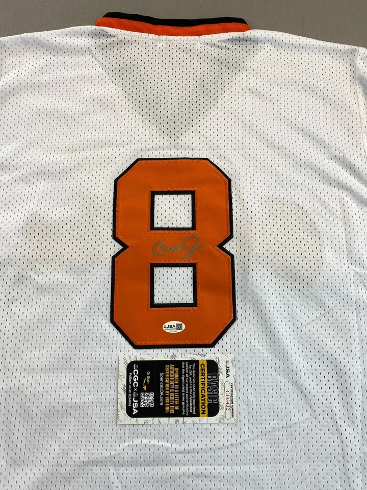 BALTIMORE ORIOLES CAL RIPKEN JR. AUTOGRAPH #8 MITCHELL & NESS JERSEY JSA CI33432 - Image 4 of 4