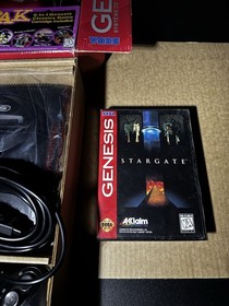 Sega Genesis Model 2 Console with 3 Controllers and Sonic 2 6-Pack Xmen 2 CIB