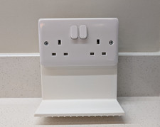 Socket Shelf for UK Outlets | 3D Printed Phone Charging Stand | Single & Double