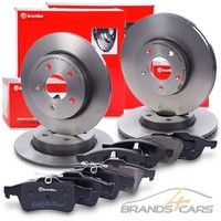 Brembo Bremsscheiben + BremsbelÄGe Satz Vorne+Hinten FÜR Ford Focus 2 C-MAX