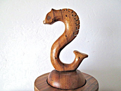 Vintage Monkey Pod Lazy Susan Snack Tray Unique Snake Top 4 Dishes  Philippines