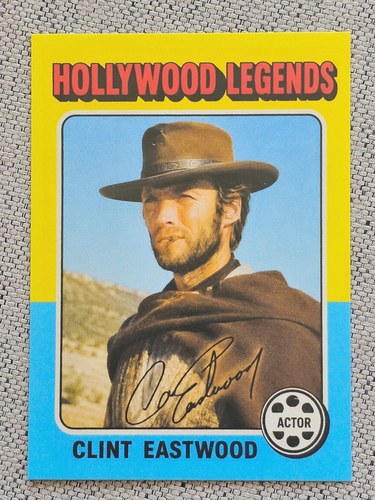 CLINT EASTWOOD HOLLYWOOD LEGENDS COLLECTIBLE ACEO TRADING CARD MOVIE MEMORABILIA - Picture 1 of 2