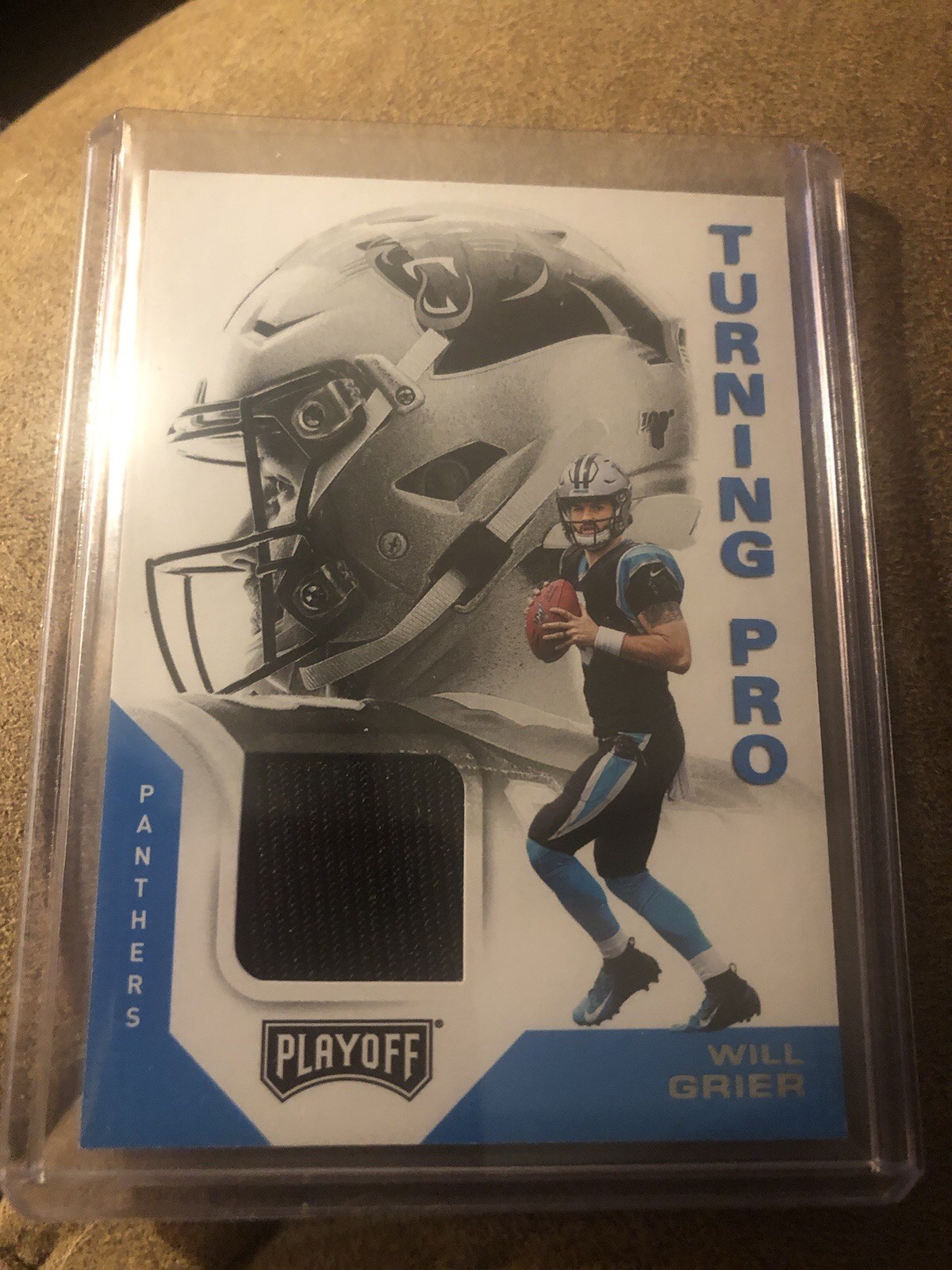 Will Grier Panini Playoff Turning Pro Memorabilia #TP9 Base