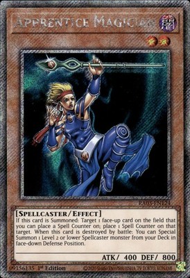 Lehrling Magier - Platin Secret Rare 1. Auflage RA03-DE124 - NM - YuGiOh