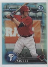 2016 Bowman Draft Chrome Draft Picks Sky Blue Refractor Cole Stobbe #BDC-62 n1u