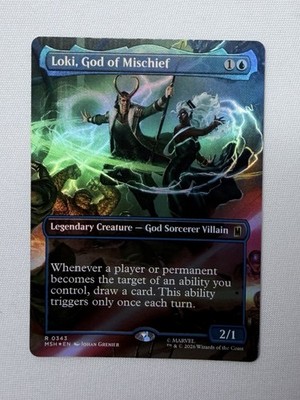 Loki, God of Mischief (Borderless) Marvel Super Heroes Foil M/NM