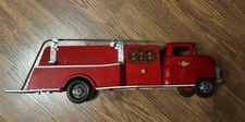 Vintage Structo SFD Pumper Fire Truck Engine Pressed Steel Toy Red 19 Inches