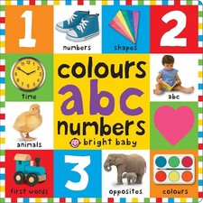Colours ABC Numbers: First 100 Books by Roger Priddy (English) Hardcover Book