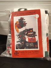 Vintage Primitive Prairie Grove Peddler Pattern 190 Winter Wonderman 12"x14"