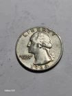 1964  Circulated Silver Washington Quarter (Q129)