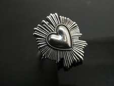 Sacred Heart Mexico Sterling Silver 925 Adjus...