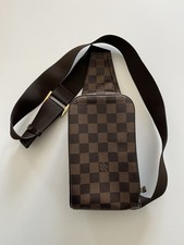 LOUIS VUITTON marsupio in vita Damier geronimos borsa a tracolla marrone