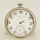 Rar! LONGINES Antique Pocket Watch Men's no fusee duplex chronometer no repeater