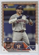 2023 Topps Complete Set Fanatics Exclusive Gold Star Yainer Diaz Díaz #635 0jk3