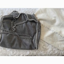 Stella Mccartney Faux Leather Shoulder Bag Falabella Auth Gray Women UK JAPAN