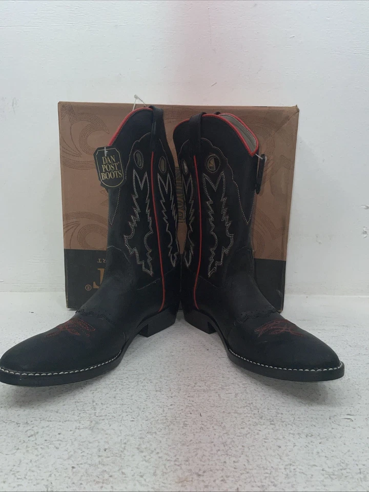 Nuevas botas de vaquero Dan Post negras juveniles. 13139 5,5 5 1/2 D. 2-129 Foto 3 de 4