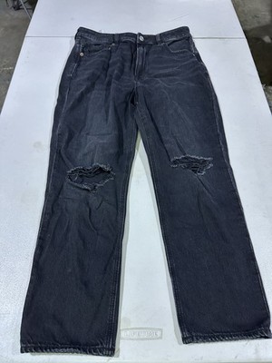 American Eagle Size 8 Black Ripped Jeans