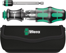 Wera Compact Tool Set "Kraftform 20" with Pouch, SL/PH/PZ, 7 Pieces, Silver