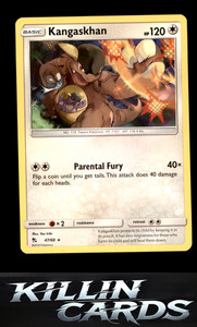 Kangaskhan 47/68 Pokemon Rare Hidden Fates Card LP