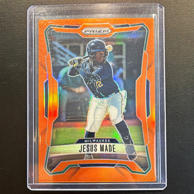 Panini 2026 Prizm Baseball #134 Jesus Made Orange Prizm /249 Milwaukee MLB