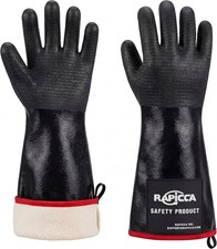 RAPICCA Grillhandschuhe Hitzebest&auml;ndig Neopren 932 F 43,2 cm Schwarz 1 St&uuml;ck