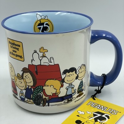 Snoopy ''Happiness Is Being One Of The Gang'' große Keramiktasse   75.   Tasse Neu