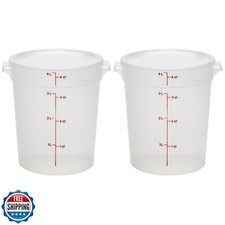 Cambro Food Storage Containers with Lids BPA-Free - 4 Quart - F