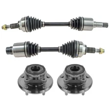 Front CV Axle Shaft Assembly Wheel Hub Bearing Set 4pc for 11-19 Journey 3.6L