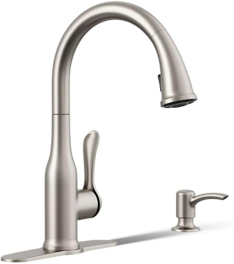 With Pull Down Sprayer, Kitchen Sink