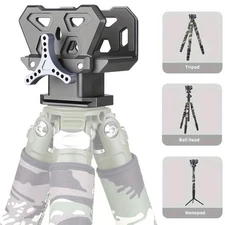Aluminum Shooting Saddle Tripod Mount Tactical Clamp Outdoor Hunting Adapter