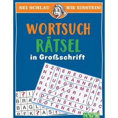 Sei schlau wie Einstein! - Wortsuchrätsel in Großschrift