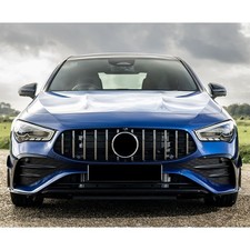 FOR MERCEDES CLA W118 C118 2019+ PANAMERICANA GT STYLE CHROME FRONT GRILL GRILLE
