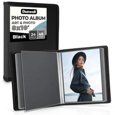 Dunwell Photo Album 8x10 (Black) with Mounting Paper, 8 x 10 Photo