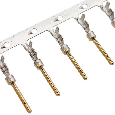 200 PCS Gold Tin Plated 2mm Pitch DSub Male Crimp Pins DB9 DB15 DB25 DB37