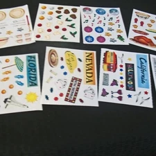 NEW Creative Memories Holiday Gathering Sticker Pack & Sightseeing USA partial