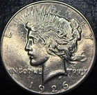 1926 S SILVER PEACE DOLLAR AUTHENTIC HI GRADE U.S. MINT COIN RARE KEY DATE